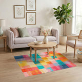 Vibrant Multi-Color Geometric No. 6 Area Rug