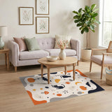 Halloween Black Cat Kids Cartoon Area Rug