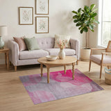 Abstract Area Pink Abstract Pink Wave Area Rug