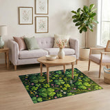 Lucky Four-Leaf Clover Meadow Area Rug