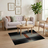 Modern Halftone Cross Geometric Area Rug