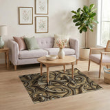 Nautical Anchor Entwined in Rope Rug