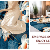 Bright Multicolor Leafy Composition(Blue)