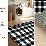 Charming Contemporary Black Tartan(Black)