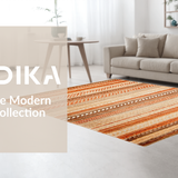 Ultra Soft Area Rug, Non Slip, Stain Resistant, Washable Area Rugs for Living Room, Bedroom, Stylish Earthy Modern Textural Blend(Brown)