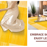 Ultra Soft Area Rug, Non Slip, Stain Resistant, Washable Area Rugs for Living Room, Bedroom, Lively Crisp Urban Ambiance(Yellow)