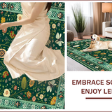 Ultra Soft Area Rug, Non Slip, Stain Resistant, Washable Area Rugs for Living Room, Bedroom, Forest Green Tiled Aesthetic(Green)