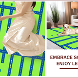 Ultra Soft Area Rug, Non Slip, Stain Resistant, Washable Area Rugs for Living Room, Bedroom, Colorful Cityscape Adventure Mat(Green)