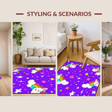 Lovely Cartoonish Whirlwind of Colors(Purple)