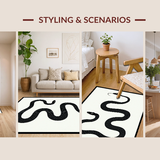 Chic Black and Off White Graphic Theme(Black)