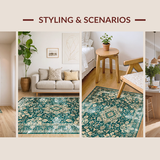 Luxurious Distressed Medallion(Green)