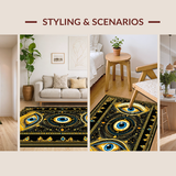 Contemporary Blue Tones Decor(Black)