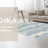 Elegant Grey Trellis Aesthetic(Blue)