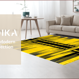 Ultra Soft Area Rug, Non Slip, Stain Resistant, Washable Area Rugs for Living Room, Bedroom, Vivid Tiger Stripe Aesthetic(Yellow)