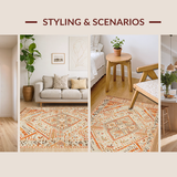 Cozy Diamond Motif in Warm Hues(Beige)