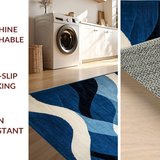 Dynamic Blue Tones Shag Appeal(Blue)