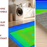 Bold Multicolored Vortex Artwork(Blue)