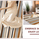 Ultra Soft Area Rug, Non Slip, Stain Resistant, Washable Area Rugs for Living Room, Bedroom, Elegant Striped Neutral Aesthetic(Brown)