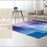 Ultra Soft Area Rug, Non Slip, Stain Resistant, Washable Area Rugs for Living Room, Bedroom, Elegant Soft Ombre Gradient(Blue)