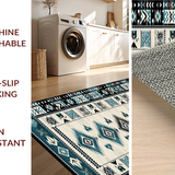 Artistic Black and White Tiled Motif(White)