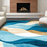 Vibrant Ocean Wave Design(Blue)
