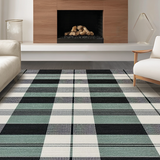 Elegant Grey Tones Grid Design(Black)