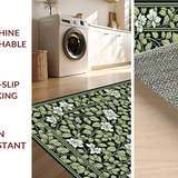 Striking Monochrome Plant Motif(Black)