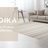 Ultra Soft Area Rug, Non Slip, Stain Resistant, Washable Area Rugs for Living Room, Bedroom, Rustic Textured Checkered Design(Gray)