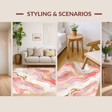 Stylish Colorful Marble Effect(Pink)