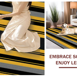 Ultra Soft Area Rug, Non Slip, Stain Resistant, Washable Area Rugs for Living Room, Bedroom, Exotic Monochrome Animal Print(Black)