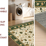 Classic Elegant Leafy Symmetrical Design(Ivory)