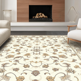 Graceful Creamy Ornate Flourish(Beige)