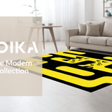 Ultra Soft Area Rug, Non Slip, Stain Resistant, Washable Area Rugs for Living Room, Bedroom, Vibrant Playful Animal Theme(Yellow)
