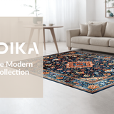 Luxurious Abstract Colorful Motif(Blue)