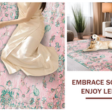 Ultra Soft Area Rug, Non Slip, Stain Resistant, Washable Area Rugs for Living Room, Bedroom, Whimsical Petal Patterned Aesthetic(Pink)