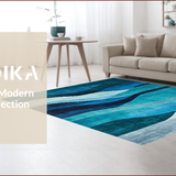 Vibrant Geometric Artistic Expression(Blue)