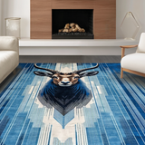 Dynamic Intricate Antelope Artwork(Blue)