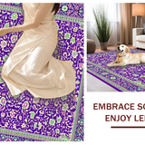 Ultra Soft Area Rug, Non Slip, Stain Resistant, Washable Area Rugs for Living Room, Bedroom, Contemporary Bright Floral Arrangement(Purple)