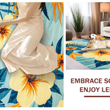 Artistic Floral Watercolor Effect(Blue)