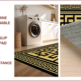 Luxurious Geometric Black and Gold(Gold)
