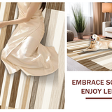 Ultra Soft Area Rug, Non Slip, Stain Resistant, Washable Area Rugs for Living Room, Bedroom, Rustic Neutral Border Motif(Beige)