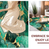 Contemporary Marble Texture Visuals(Green)