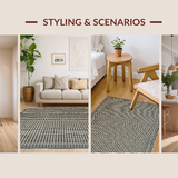 Ultra Soft Area Rug, Non Slip, Stain Resistant, Washable Area Rugs for Living Room, Bedroom, Modern Animal Theme Expression(Beige)