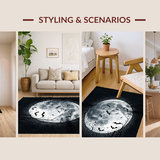 Gothic Black Abstract Motif(Black)