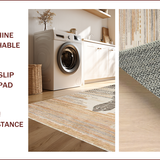 Ultra Soft Area Rug, Non Slip, Stain Resistant, Washable Area Rugs for Living Room, Bedroom, Elegant Rustic Shaggy Texture(Beige)