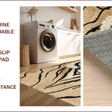 Ultra Soft Area Rug, Non Slip, Stain Resistant, Washable Area Rugs for Living Room, Bedroom, Faux Tiger Fur(Beige)