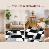 Classic Black and Cream Checkers Design(Black)