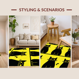 Eclectic Cat Centric Decorative(Yellow)