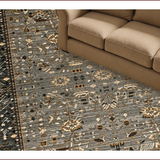 Ultra Soft Area Rug, Non Slip, Stain Resistant, Washable Area Rugs for Living Room, Bedroom, Rustic Forest Wildlife Imagery(Gray)