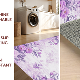 Ultra Soft Area Rug, Non Slip, Stain Resistant, Washable Area Rugs for Living Room, Bedroom, Modern Colorful Ogee Patterns(Purple)